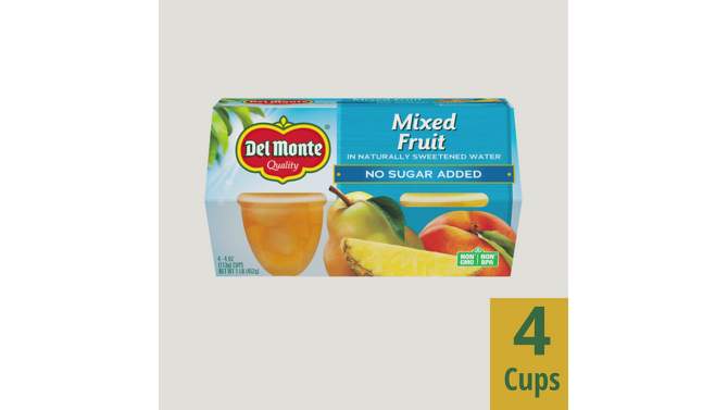 Del Monte Mixed Fruit Cups - 4ct, 2 of 5, play video