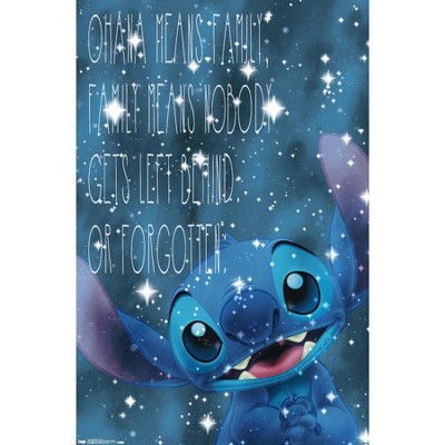 Trends International Disney Lilo And Stitch - Ohana Unframed Wall ...