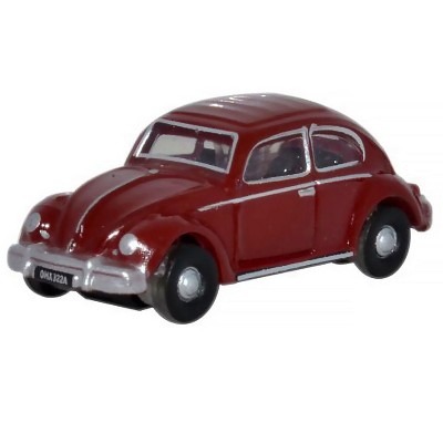 Volkswagen Beetle Ruby Red 1/148 (N) Scale Diecast Model Car by Oxford Diecast