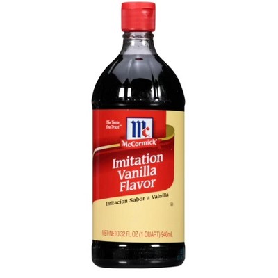 McCormick Kosher Imitation Vanilla Flavor, 1 qt Bottle