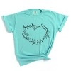 Simply Sage Market Floral Heart Garment Dyed Tee - 2 of 4