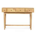 Warthen Boho Handcrafted 4 Drawer Console Table Natural - Christopher Knight Home