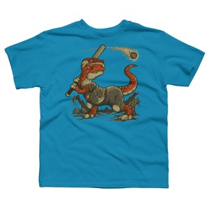 Boy's Design By Humans Fight The Asteroid By LetterQ T-Shirt - 1 of 3