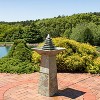 Sunnydaze 40"H Electric Natural Slate Layered Pyramid Tiered Outdoor Water Fountain with LED Light - image 2 of 4