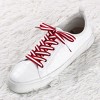 INSPIRE CHIC Women's Color Block Stripe Plastic Tips Flat Shoe Laces 2 Pairs - 2 of 4