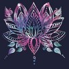 Women's Lost Gods Lotus Flower Sketch T-Shirt - 2 of 4