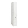 TOAOTBNBO 4-Tier Standing Bookshelves with 3 Side Drawers, 70.87" H Narrow Wooden Bookcase Display Storage Book Shlef for Bedroom - 2 of 4