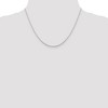 Black Bow Jewelry 0.9mm, Sterling Silver D/C Octagon Mirror Box Chain Necklace - 2 of 4