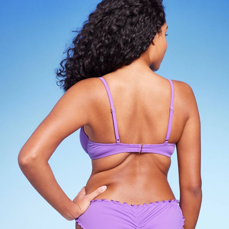 Women's Tunneled Neckline Underwire Bikini Top - Shade & Shore™ Purple, 3 of 22