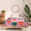 Deny Designs Twin/ Twin Extra Long Insvy Design Studio Cocoa Cookies Comforter and Pillow Sham Green - 3 of 4