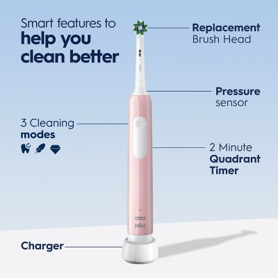 Oral-B Pro 1000 Electric Power Rechargeable Battery Toothbrush - Pink