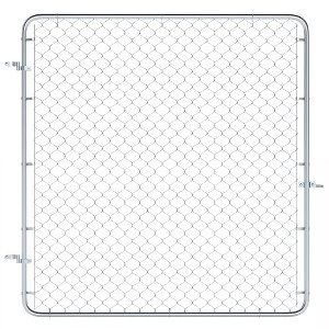 Outsunny Garden Gate Chain Link Fence Gate, Galvanized Steel Garden Door for Yard Entrance Way - 1 of 4