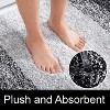 Home Mart Goods Large 2 Piece Black Grey Ombre Microfiber Soft Thick Plush Bath Mat Set - 4 of 4