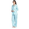 Casual Nights Women's Long Sleeve Floral Button Down Pajama Set - 2 of 4