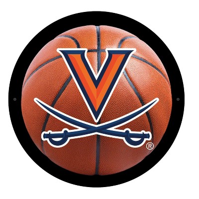 Evergreen Ultra-Thin Edgelight LED Wall Decor, Basketball, University of Virginia- 15 x 15 Inches Made In USA