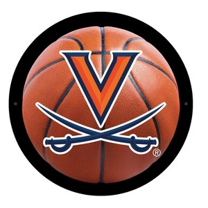 Evergreen Ultra-Thin Edgelight LED Wall Decor, Basketball, University of Virginia- 15 x 15 Inches Made In USA - 1 of 4