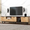HDZNVF Modern TV Stand with 4 Cabinets and Open Shelves for TVs up to 80 inch - 2 of 4