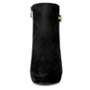 Allegra K Women's Platform Side Zippers Buckle Decor Chunky Heel Ankle Boots - 3 of 4