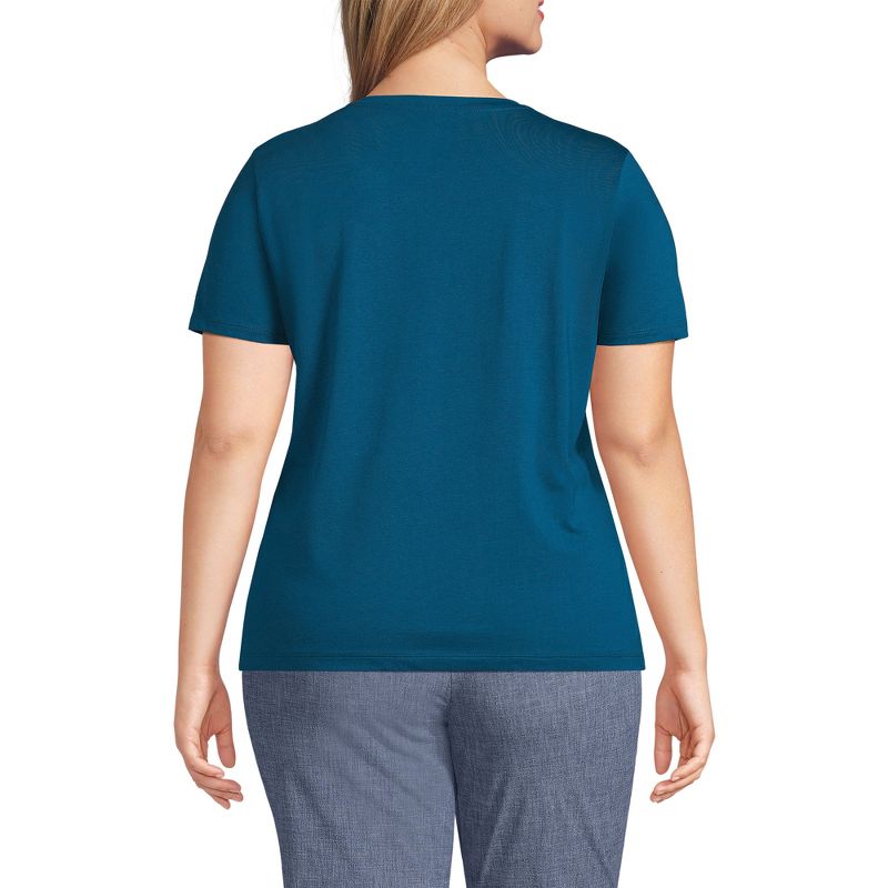 Lands' End Women's Relaxed Supima Cotton T-Shirt, 2 of 6