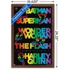 Trends International DC Comics Justice League - Rainbow Silhouette Framed Wall Poster Prints - 3 of 4