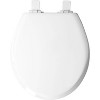 Mayfair by Bemis NextStep2 Never Loosens Round Enameled Wood Children's Potty Training Toilet Seat with Easy Clean and Slow Close Hinge - White - image 3 of 4