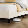 Bed Frame with Adjustable Headboard, Linen Upholstered Platform Bedframe with Strong Wooden Slats - 4 of 4