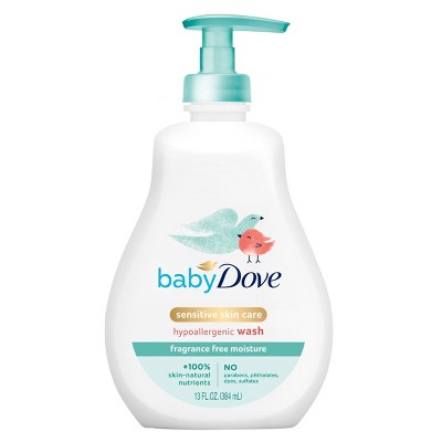 Baby Dove Sensitive Moisture Tip-to-Toe Fragrance-Free Wash - 13 fl oz