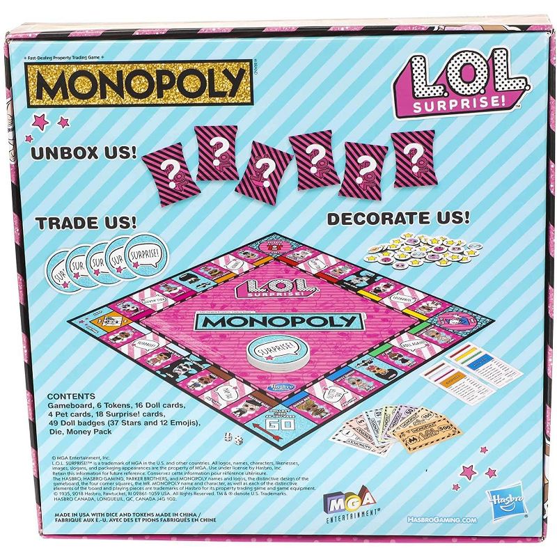 L.O.L. Surprise! Edition Monopoly Board Game, 2 of 5