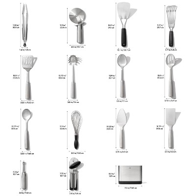 OXO Steel 15pc Kitchen and Table Tool Set — фото 4