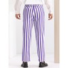 INSPIRE CHIC Men's Business Straight Leg Contrasting Colors Striped Trousers - 3 of 4