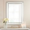 Uttermost Rectangular Vanity Accent Wall Mirror Modern Beaded Beveled Silver Mirrored Frame 30" Wide Bathroom Bedroom Living Room - image 2 of 4