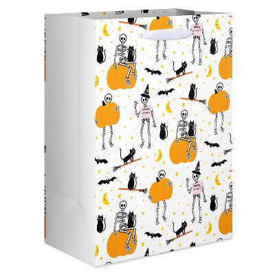 Halloween Gift Bag Playful Skeletons
