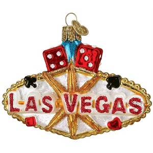 Old World Christmas Blown Glass Ornament for Christmas Tree, Las Vegas - 1 of 3