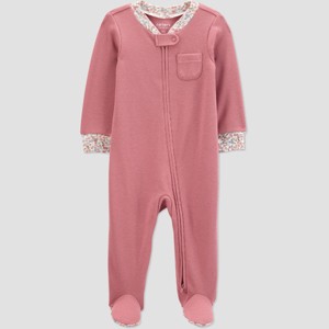 Carter's Just One You® Baby Girls' Floral Sleep N' Play - Pink - 1 of 4