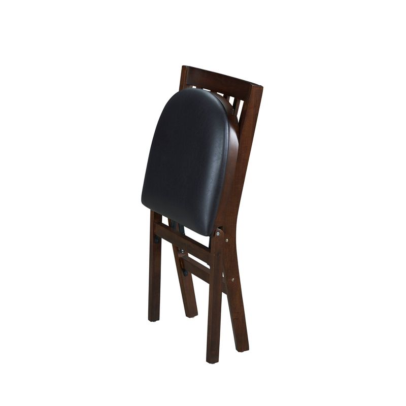 Set of 2 School House Folding Chair Espresso Brown - Stakmore, 6 of 8