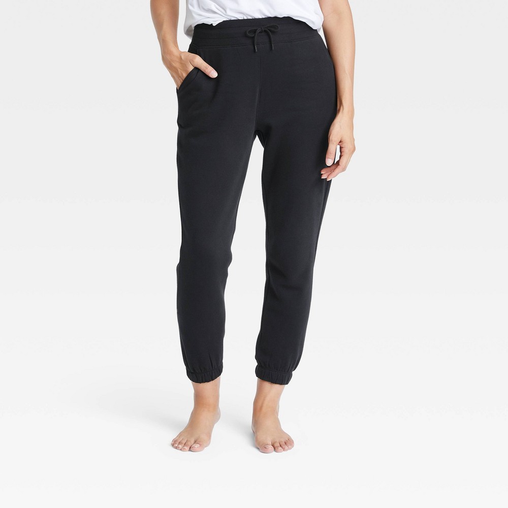 Women's Fleece Joggers 28" - All in Motion Black L