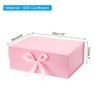 Unique Bargains Collapsible Magnetic Closure Durable Cardboard Elegant Design Gift Box 1 Pc - 2 of 4