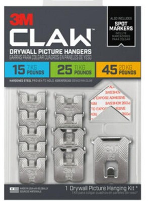3m Claw 15lbs Drywall Picture Hanger With Temporary Spot Marker 5 Hangers  And 5 Markers : Target