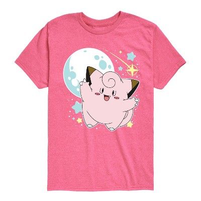 Boys' - Pokémon - Clefairy Moon Stars Short Sleeve Graphic T-Shirt