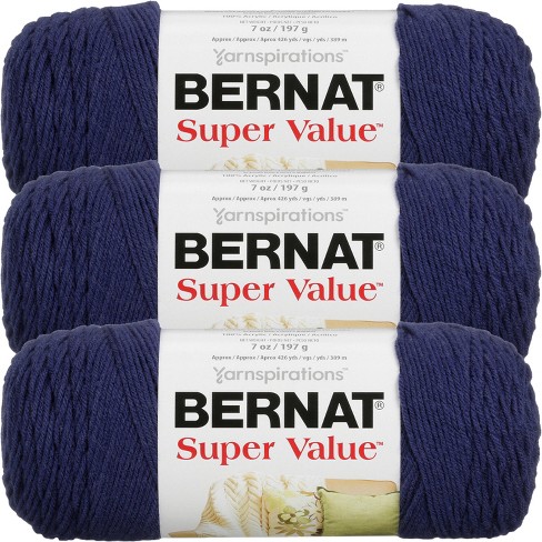 Bernat Wool up Bulky Yarn,mulitplecolours, 170g/6oz Gage 6 Super