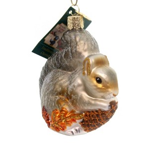 Old World Christmas 3.5 Inch Hungry Squirrel Playful Bushy Tail Tree Ornaments - 1 of 3