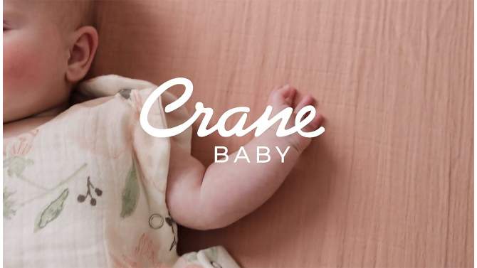 Crane Baby Cotton Muslin Jacquard Baby Reversible Blanket, 2 of 11, play video