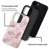BONGEEK Generic Case Compatible with iPhone 14Plus,Scratch Resistant Hybrid 2-Layer Hard Shell Phone Case,Bows Roses Pink Ribbon Aesthetic - 3 of 4