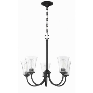 Craftmade Lighting Gwyneth 5 - Light Chandelier in  Flat Black - 1 of 2