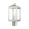 Livex Lighting Nyack 1 - Light Post Light in  Brushed Nickel - 2 of 4