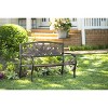 Evergreen Metal Fern Bench - 2 of 4