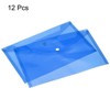 Unique Bargains Home Office Stationery Plastic Envelopes Document File Folder with Snap Button 12pcs - image 3 of 4