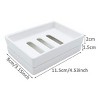 Aoibox Ceramic Soap Dish with Double Layer Drainage, Elegant Bar Soap Holder for Shower, Kitchen & Bathroom, Durable & Easy to Clean - 4 of 4