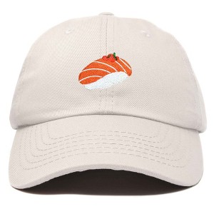 Dalix Salmon Nigiri Embroidered Sushi Cotton Dad Hat Baseball Cap Adjustable Womens - 1 of 4