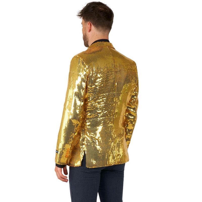 Suitmeister Men's Christmas Blazer - Sequins Gold, 2 of 5